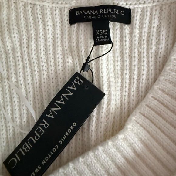 Banana Republic women’s Oversized Washable Cotton Sweater Vest size Xs - Picture 4 of 9